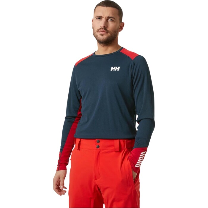 2024 Helly Hansen Mnner Lifa Active Crew Base Layer 49389 - Navy